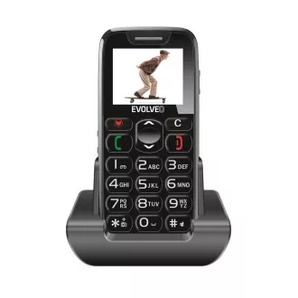 EVOLVEO EasyPhone mobiltelefon időseknek töltőállvánnyal (fekete) EVOLVEO EasyPhone mobiltelefon időseknek töltőállvánnyal (fekete)