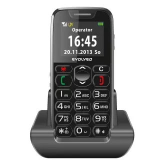 EVOLVEO EasyPhone mobiltelefon időseknek töltőállvánnyal (fekete) EVOLVEO EasyPhone mobiltelefon időseknek töltőállvánnyal (fekete)