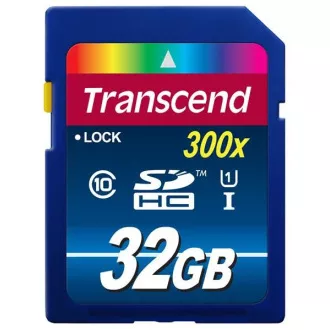 TRANSCEND SDHC kártya 32 GB Premium, Class 10 UHS-I, 300X