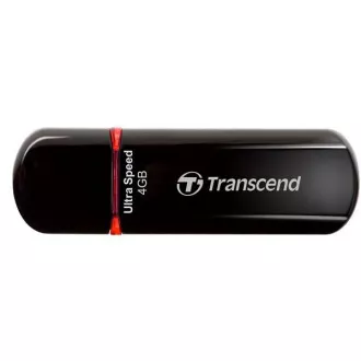TRANSCEND Flash Disk 4 GB JetFlash®600, USB 2.0 (R: 20 / W: 10 MB / s) fekete / piros