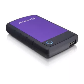 TRANSCEND Külső merevlemez USB 3.1 StoreJet 25H3P, 1TB, lila (ütésálló)