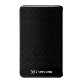 TRANSCEND Külső merevlemez USB 3.1 StoreJet 25A3, 1TB, fekete (ütésálló, 256 bites AES)
