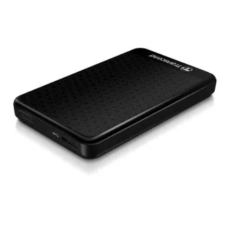 TRANSCEND Külső merevlemez USB 3.1 StoreJet 25A3, 1TB, fekete (ütésálló, 256 bites AES)