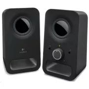 Logitech multimédiás hangszórók 2.0 Z150 Midnight Black