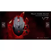 A4tech BLOODY V7 játék egér, akár 3200 DPI, V-Track technológia, 160 KB memória, USB, CORE 3, fém padok