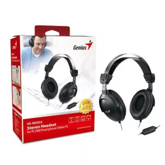 GENIUS fejhallgató mikrofonnal HS-M505X, single jack