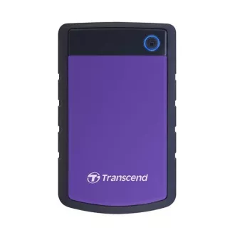 TRANSCEND Külső merevlemez USB 3.1 StoreJet 25H3P, 2TB, lila (ütésálló)
