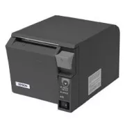 EPSON TM-T70II pénztárgép nyomtató, USB + soros, fekete, vágó, tápegységgel
