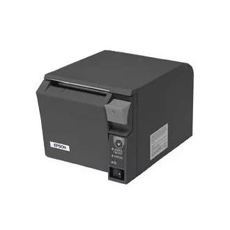 EPSON TM-T70II pénztárgép nyomtató, USB + soros, fekete, vágó, tápegységgel