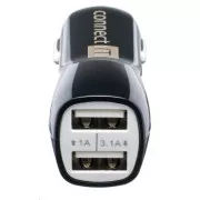 CONNECT IT USB PREMIUM univerzális autós töltő (2x USB 3, 1A és 1A., autós adapter CL)
