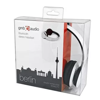 GEMBIRD fejhallgató mikrofonnal Berlin, Bluetooth, fehér GEMBIRD fejhallgató mikrofonnal Berlin, Bluetooth, fehér