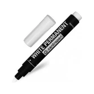 Marker Centropen 8586 állandó fehér hengeres hegy 2,5 mm Marker Centropen 8586 állandó fehér hengeres hegy 2,5 mm