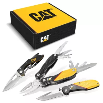 Caterpillar multifunkciós ajándékkészlet, 2 kés és fogó CT240126