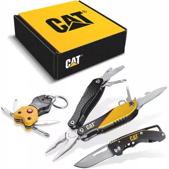 Caterpillar Multifunkciós ajándékkészlet, kés, fogó és kulcstartó CT240192 Caterpillar Multifunkciós ajándékkészlet, kés, fogó és kulcstartó CT240192