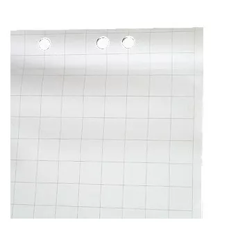 Flipchart tábla, 25 lap, négyzet alakú
