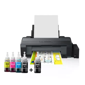 EPSON tintasugaras nyomtató  L1300, CIS, A3 +, 30 ppm, 4ink, USB, tankrendszer