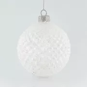 Eurolamp karácsonyi dekoráció átlátszó üveggömb, 8 cm, 4 darabos készlet
