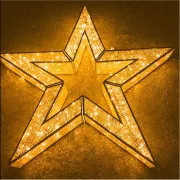 Eurolamp karácsonyi csillag dekoráció, 7200 meleg fehér LED, 108 cm, 1 db