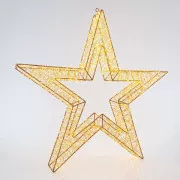 Eurolamp karácsonyi csillag dekoráció, 4800 meleg fehér LED, 70 cm, 1 db