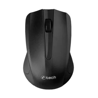 C-TECH egér WLM-01, fekete, vezeték nélküli, USB nano vevő