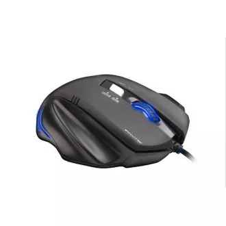 C-TECH egér AKANTHA, játék, kék háttérvilágítás, 2400 DPI, USB