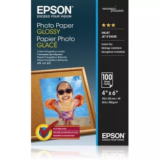 EPSON Fényes fotópapír 10x15cm 100 lap