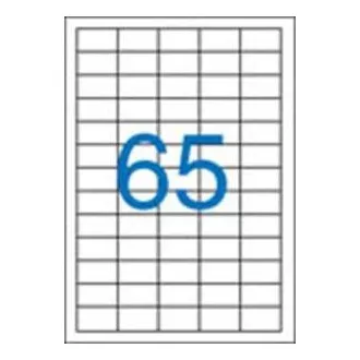 Címkék 38x21,2mm 5 sor 65 címke laponként 100 lap Victoria