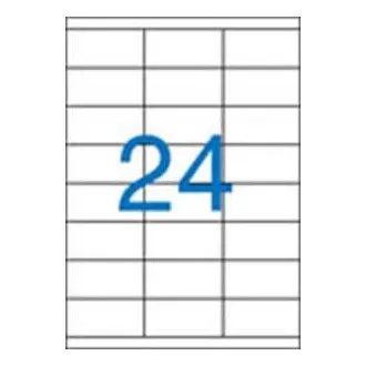 Címkék 70x36mm 3 sorban 24 címke laponként 100 lap Victoria
