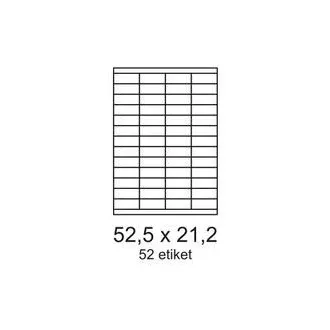 Címkék 52,5x21,2mm 52 címke laponként 100 ív Smartline