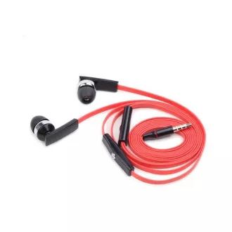 GEMBIRD fejhallgató mikrofonnal MHS-EP-OPO MP3-hoz, lapos kábel, fekete