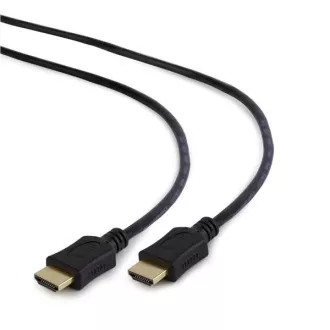 GEMBIRD HDMI-HDMI kábel 3m, 1.4, M/M árnyékolt, aranyozott érintkezők, CCS, ethernet, fekete GEMBIRD HDMI-HDMI kábel 3m, 1.4, M/M árnyékolt, aranyozott érintkezők, CCS, ethernet, fekete