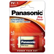 PANASONIC alkáli akkumulátorok Pro Power 6LF22PPG / 1BP 9V (bliszter 1db)