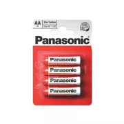 PANASONIC cink-szén akkumulátorok vörös cink R6RZ / 4BP EU AA 1,5V (buborékfólia 4db)