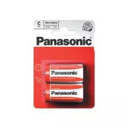 PANASONIC cink-szén akkumulátorok vörös cink R14RZ / 2BP EU C 1,5V (buborékfólia 2db)