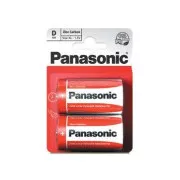 PANASONIC cink-szén akkumulátorok vörös cink R20RZ / 2BP EU D 1.5V (buborékfólia 2db)
