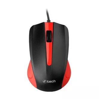 C-TECH egér WM-01, piros, USB