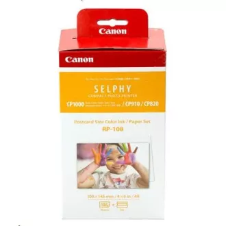 Canon RP-108 papír 100x158mm 108db termoszublimációs nyomtatóhoz Canon RP-108 papír 100x158mm 108db termoszublimációs nyomtatóhoz