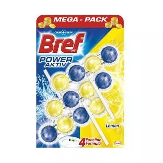 Bref Power Aktiv wc függöny Lemon 3x50g Bref Power Aktiv wc függöny Lemon 3x50g