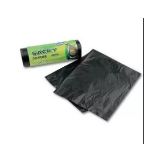 HDPE hulladék zsákok 60x70cm 60L 10mic 20db tekercsben