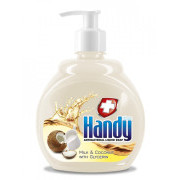 Folyékony szappan Clovin Handy antibakteriális Tej és kókusz 500ml pumpával