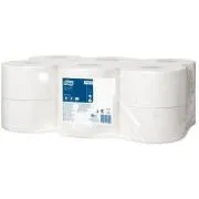 Jumbo 190 mm-es, kétrétegű WC-papír. Tork Advanced T2, 850 lap, 12 db / csomagonkénti értékesítés