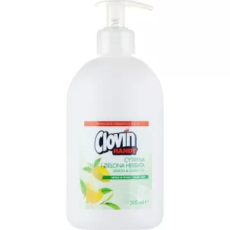 Folyékony szappan Clovin Handy antibakteriális citrom és zöld tea 500ml Folyékony szappan Clovin Handy antibakteriális citrom és zöld tea 500ml
