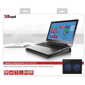 TRUST Laptop állvány Azul Laptop hűtőállvány kettős ventilátorral (hűtőpárna)