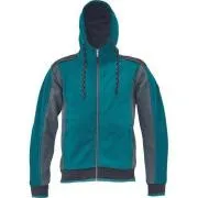 DAYBORO petróleum kapucnis pulóver 4XL