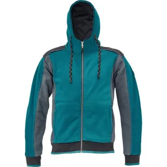 DAYBORO petróleum kapucnis pulóver 4XL
