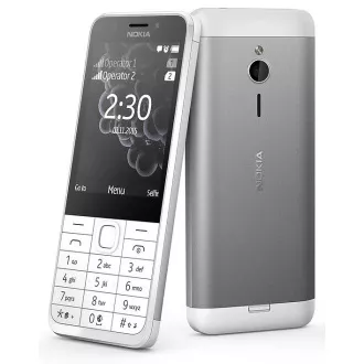 Nokia 230 Dual SIM, ezüst - Felbontott