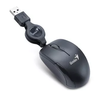 GENIUS egér MicroTraveler V2 / vezetékes / 1200 dpi / USB / fekete GENIUS egér MicroTraveler V2 / vezetékes / 1200 dpi / USB / fekete