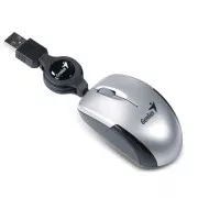 GENIUS egér MicroTraveler V2 / vezetékes / 1200 dpi / USB / ezüst