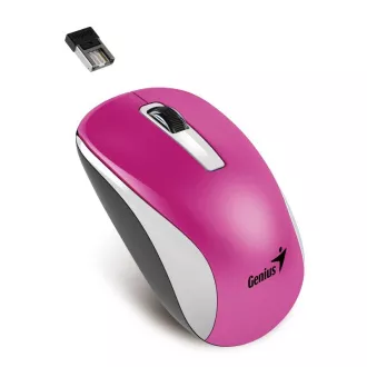 GENIUS egér NX-7010 Magenta Metallic / 1200 dpi / Blue-Eye érzékelő / vezeték nélküli / rózsaszín