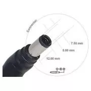AVACOM töltőcsatlakozó C22 laptopokhoz (7,4 mm x 5,1 mm tű) a Dell számára